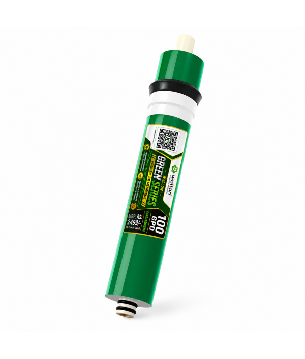 Wellon Green Series 100 GPD RO Membrane | 13 Layers | Genuine No Joint Rolled Membrane | Works Up to 3000 TDS | Universal Domestic Water Purifier Membrane